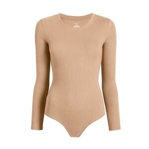 Nuuds Tan Long Sleeve Bodysuit